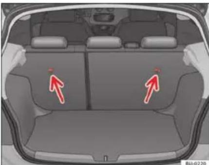 SEAT Ibiza SC (2011) - Sangles de fixation Top Tether - 1