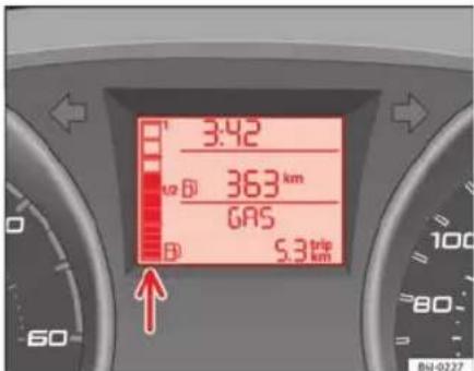 SEAT Ibiza SC (2011) - Indicateur de niveau de GPL - 1
