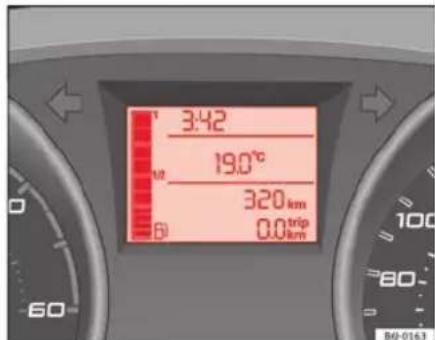 SEAT Ibiza SC (2011) - Indicateur du niveau de carburant et témoin de réserve - 1