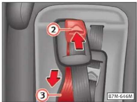 SEAT Alhambra (2005) - Défaire la ceinture type bretelles - 1