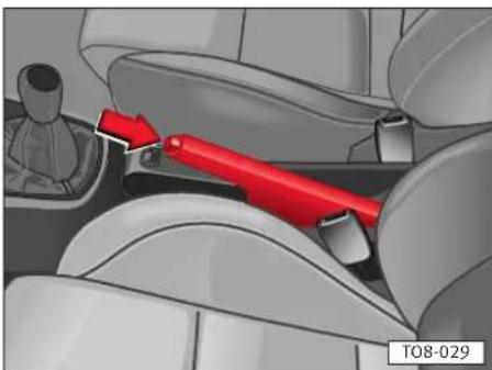 SEAT Alhambra (2005) - Actionnement du frein à main - 1