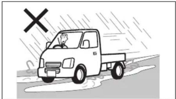 SUZUKI Carry (2015) - 水たまを高速で通り拔けない - 1