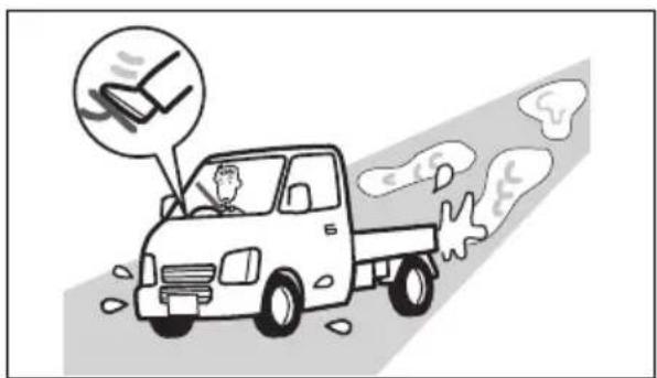 SUZUKI Carry (2014) - 水たまりを走行したあとや洗車後はブレーキの効きを確認 - 1
