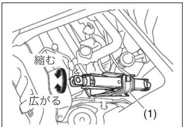 SUZUKI Carry (2014) - ジャッキの取り出しかた - 1