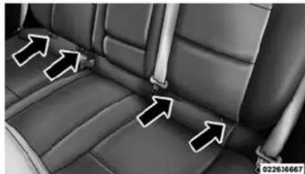 Chrysler 200 Sedan (2014) - EmplacementdesancragesLATCH - 2