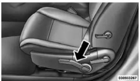 Chrysler 200 Sedan (2014) - Dispositifderéglaegemanueldela hauteurdusiégeduconducteur-selon'équipement - 1