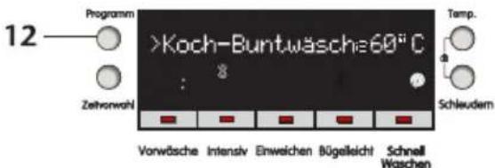 BLOMBERG WAF1560S - Programmwahl - 1