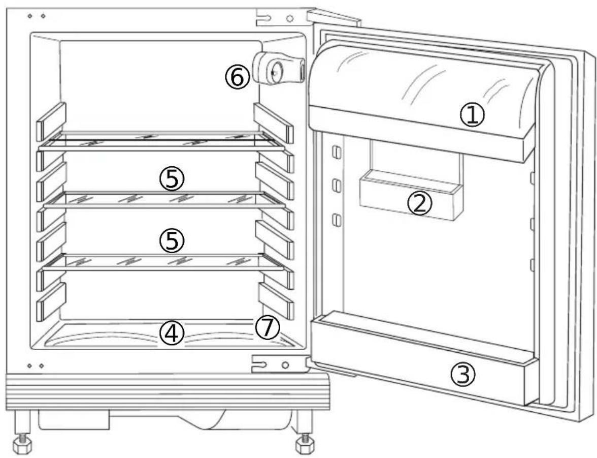 AEG Santo U86000I - Beschrijving van het apparaat Vooraanzlicht - 1