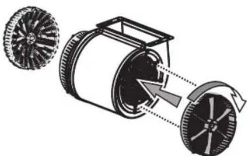 BAUKNECHT DBTRI 9110 - Fitting or changing the carbon filter - 1