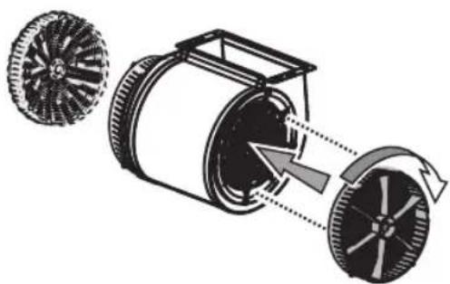BAUKNECHT DBTRI 9110 - Montaggio o sostuzione del filtro a carbone - 1