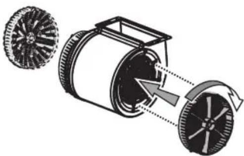 BAUKNECHT DBTRI 9110 - Montaje o sustitución del filtró de carbón - 1