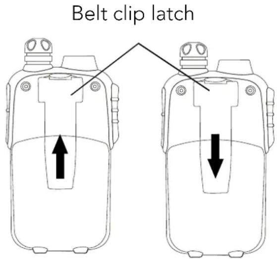 AEG Voxtel R320 - Installing the belt clip - 1