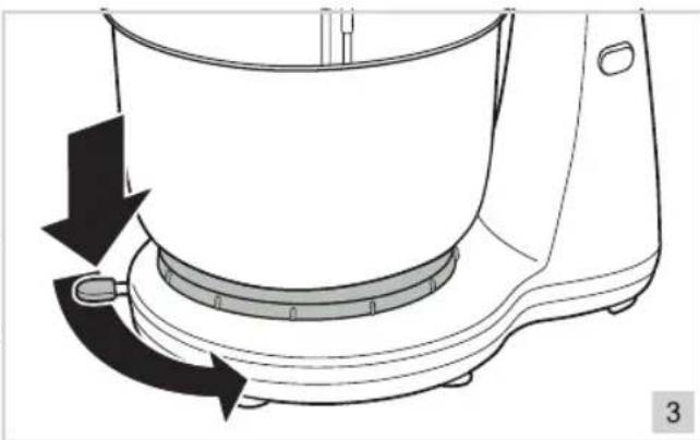 BESTRON AKM100 - OPERATION - Swiveling the bowl to the left and right - 2