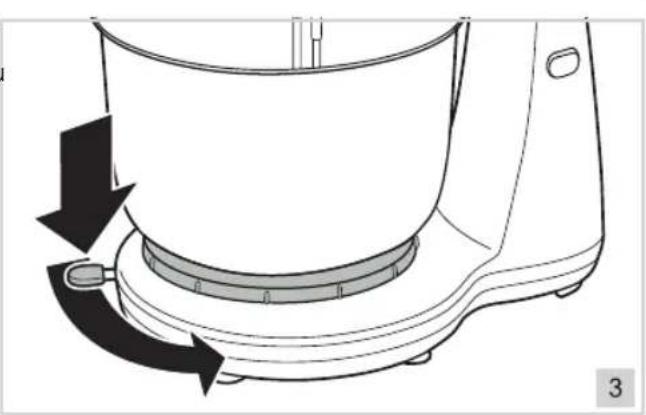 BESTRON AKM100 - FONCTIONNEMENT - Pivoter le bol à gauche ou à droite - 1