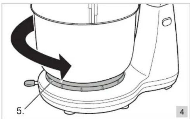 BESTRON AKM100 - OPERATION - Removing the bowl - 1