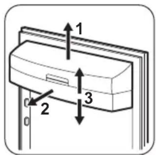 ZANUSSI ZRG15800WA - Positioning the door shelves - 1