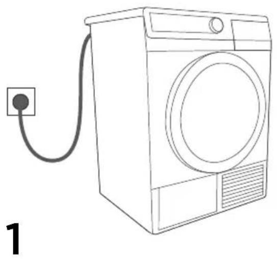 Pelgrim PWD112 - MISE EN MARCHE DU SÉCHE-LINGE - 1