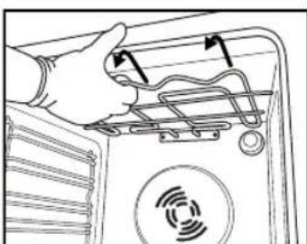 WHIRLPOOL AKP 459 - Déplacement de la RÉSISTANCE SUPérieURE (UNIQUEMENT SUR CERTAINS MODELES) - 2