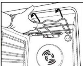 WHIRLPOOL AKP 459 - FLYTTING AV DET ØVRE GRILLELEMENTET (KUN NOEN MODELLER) - 2