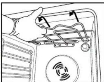 WHIRLPOOL AKP 454 - I3MEHEHNE IIOLOXEHNA BEPXHEO HARPEBATEbHOrO 3IEMEHTA (TOJbKO B HEKOTOpbIX MODEJIAX) - 2
