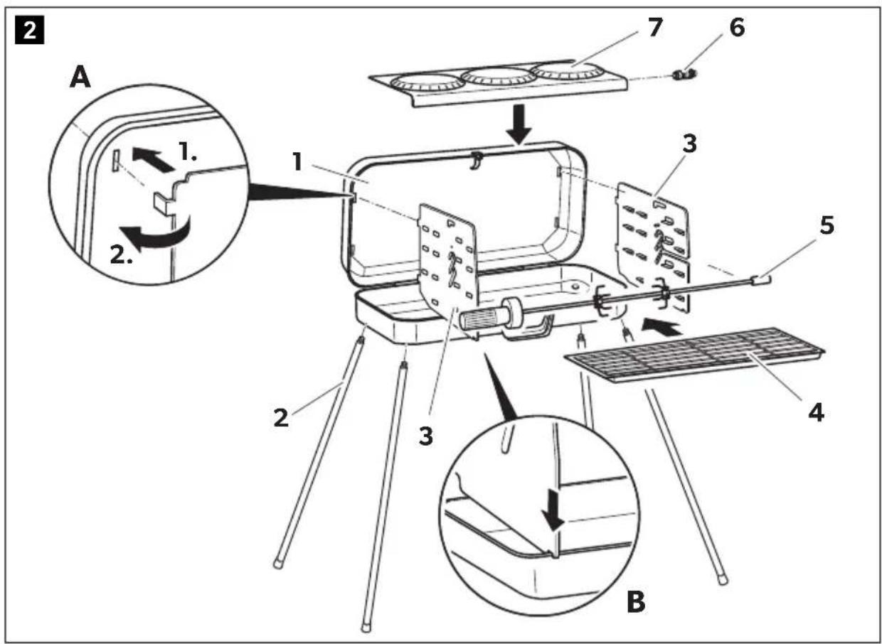DOMETIC Classic 2 - Koffergrill - 1