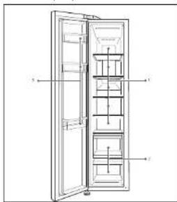 HAIER HRF521DS6 - Armazenamento no compartimento congelador - 1