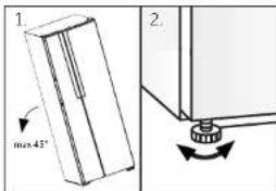 HAIER HRF521DS6 - Allineamento dell'apparecchiatura - 1