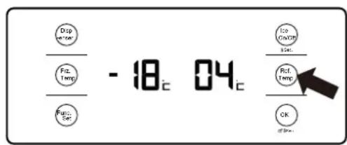HAIER HRF628IF6 - Ρύθμιση θερμοκρασίας στο διαμέρισμα ψύξης - 1