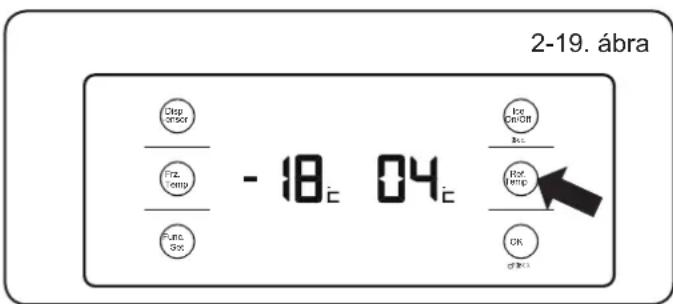 HAIER HRF628IF6 - A mélyhűtő hőmérsékletének beállítása - 2