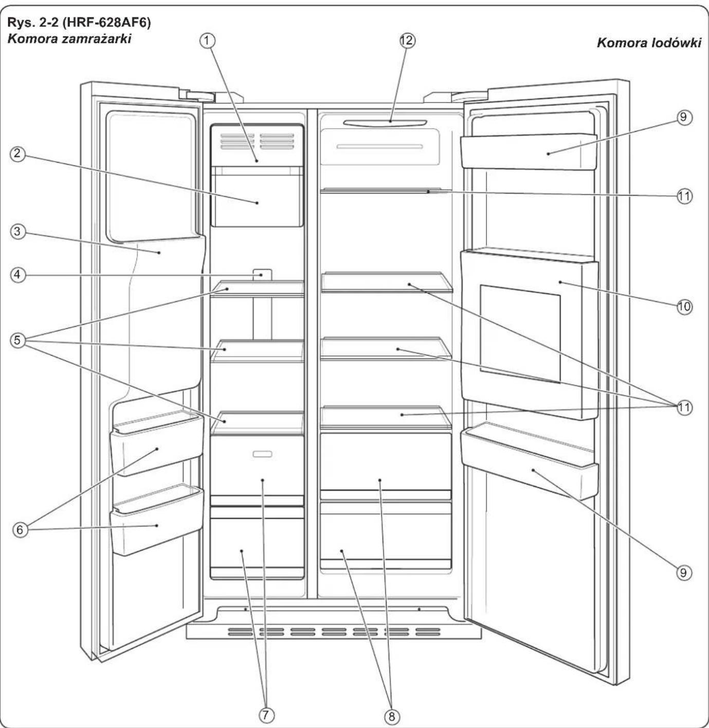 HAIER HRF628IF6 - Informacje na temat lodówki - 2