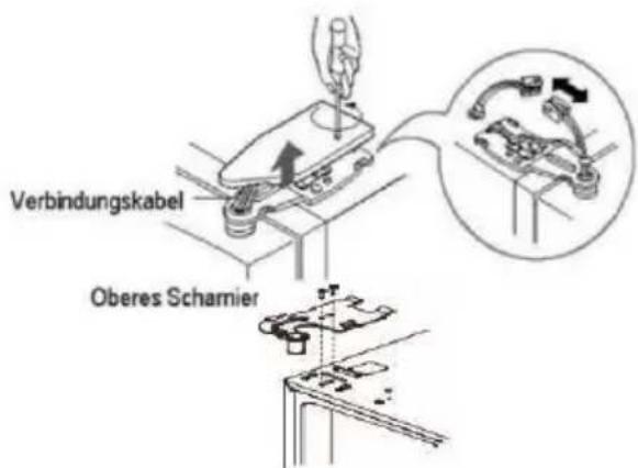 HAIER HRF628DS7 - Die Tür vom Kühlschrank entfernen - 1