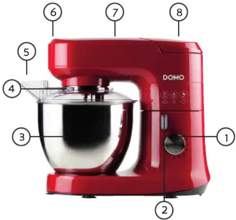 DOMO DO9146KR - BESTANDTEILE - 1