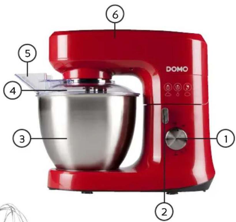 DOMO DO9110KR - PIEZAS - 1