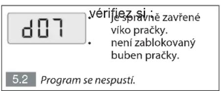 BRANDT BT600ME - PORUCHOVÉ KÓDY/REŠENÍ PROVOZNÍCH PROBLEMÜ - 3