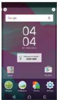 SONY Xperia M4 Aqua Dual - Volets de I'ecran d'accueil - 1