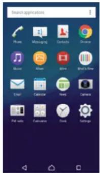 SONY Xperia M4 Aqua Dual - Écran Applications - 1