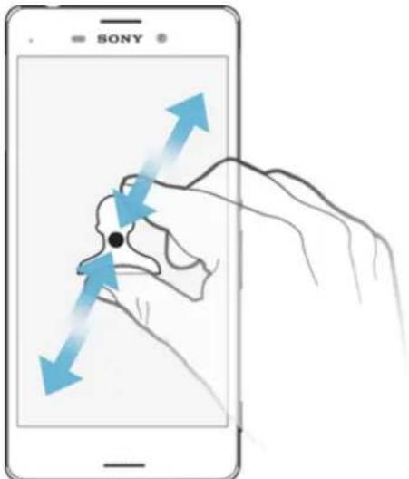 SONY Xperia M4 Aqua Dual - Pincement et écartement - 1