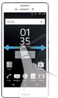 SONY Xperia M4 Aqua Dual - Pour parcourir l'écran Accueil - 1