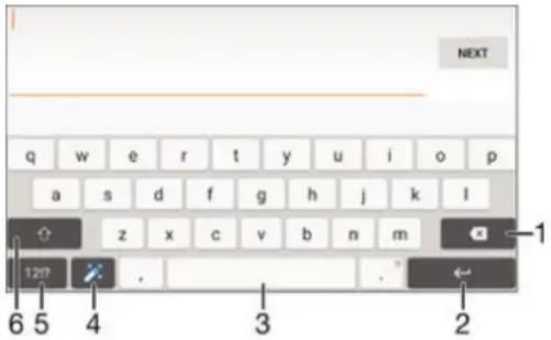 SONY Xperia C3 - Clavier virtuel - 1