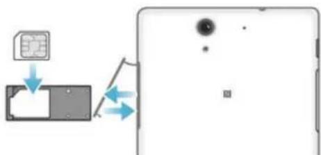 SONY Xperia C3 - To insert the micro SIM card - 1