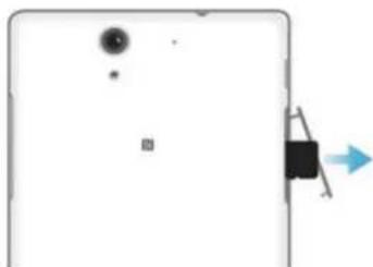 SONY Xperia C3 - To remove the memory card - 1