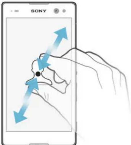 SONY Xperia C3 - Pincement et écartement - 1