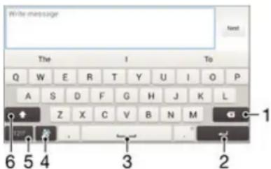 SONY Xperia E3 Dual - Clavier virtuel - 1