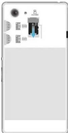 SONY Xperia E3 Dual - Pour insérer une carte mémoire - 2