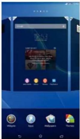 SONY Xperia E3 Dual - Volets de l'écran d'accueil - 1