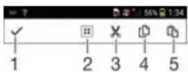 SONY Xperia E3 Dual - Barre d'application - 1
