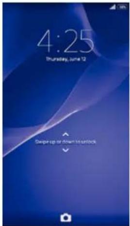 SONY Xperia E3 Dual - Verrouiller et déverrouiller l'écran - 1