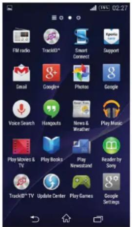 SONY Xperia E3 Dual - Écran Applications - 1