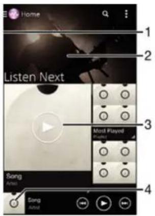 SONY Xperia E3 Dual - Écran d'accueil Walkman® - 1