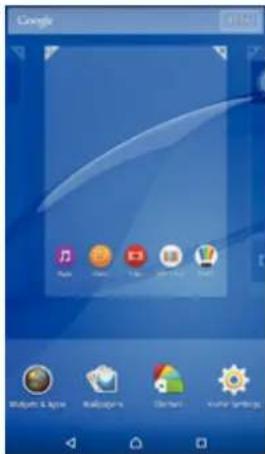 SONY Xperia C3 Dual - Volets de I'ecran d'accueil - 1